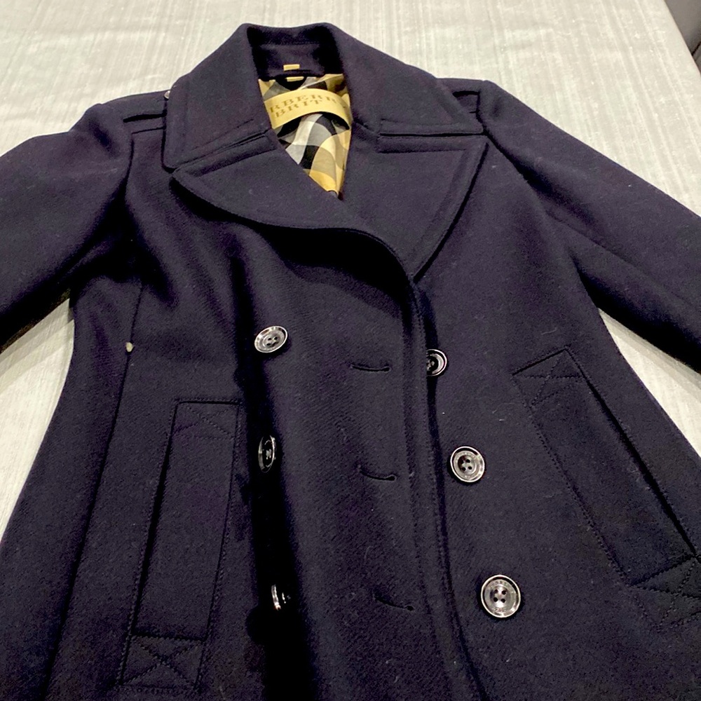 Burberry pea coat size 4